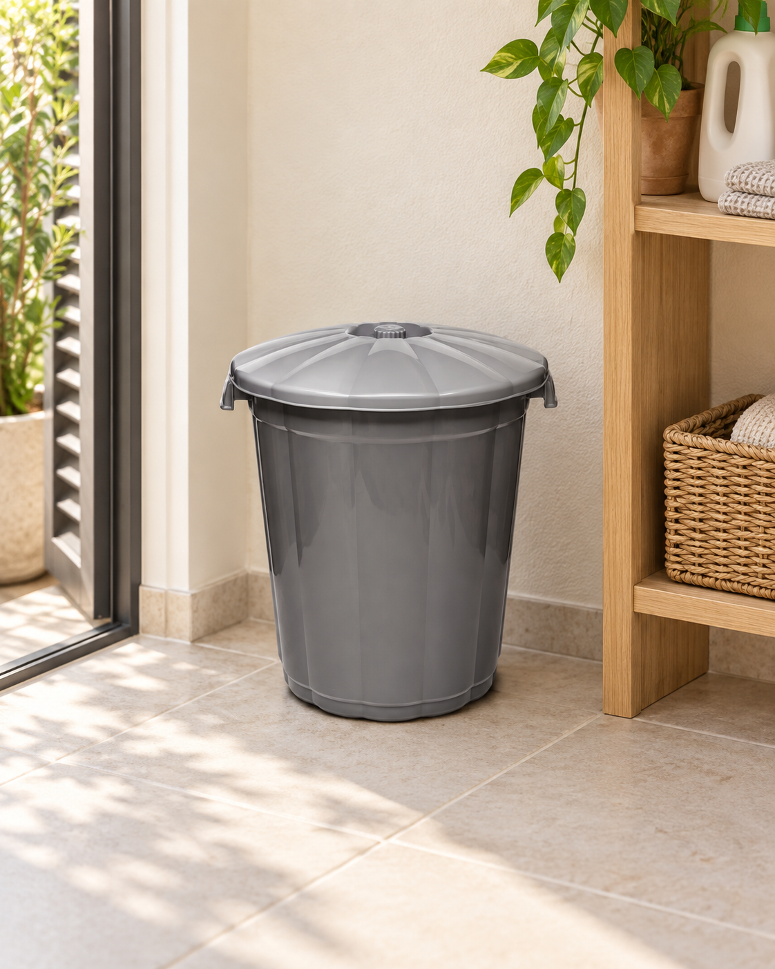 GARBAGE BIN 1 (B100-1) styled in everyday use