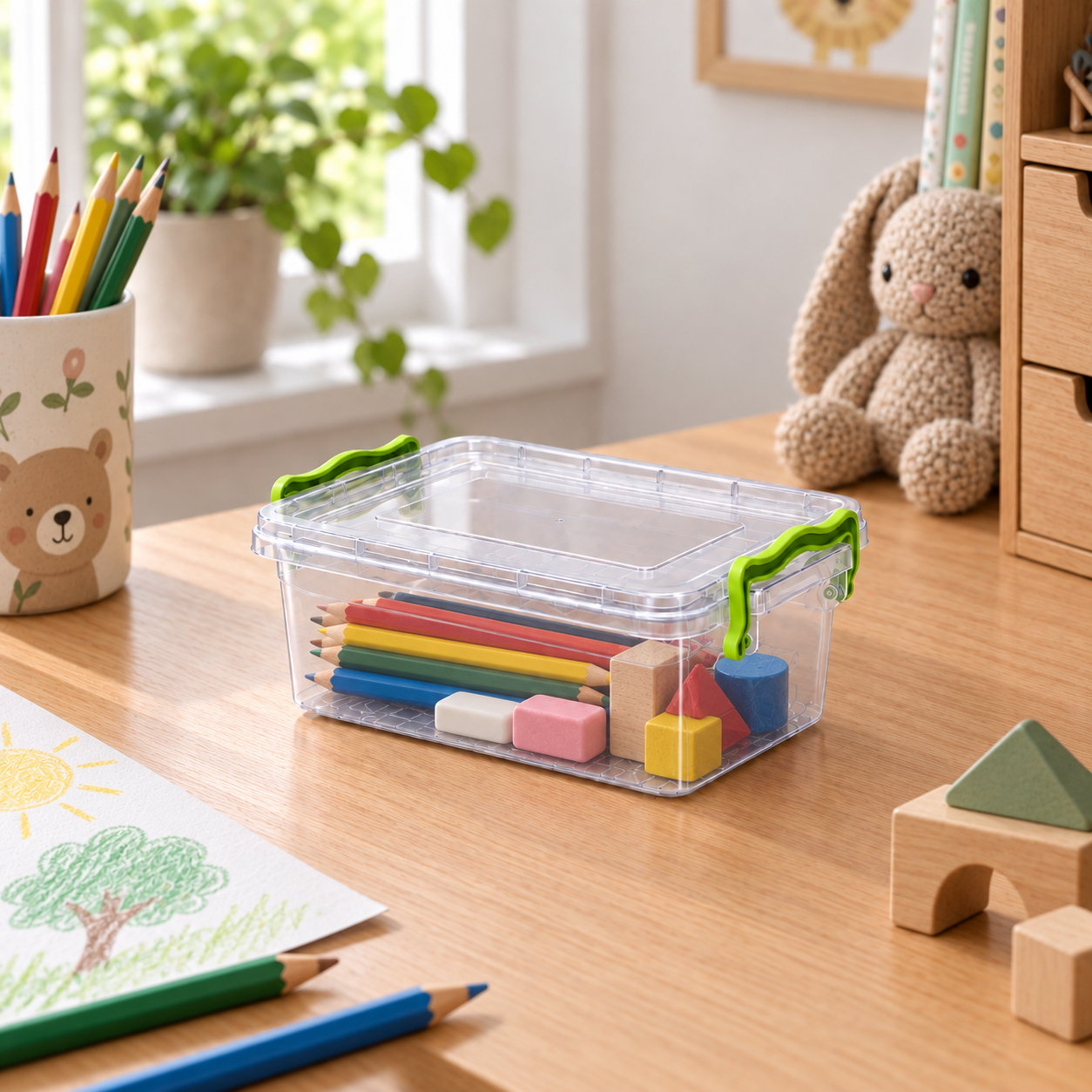 BURDEM B120-1 storage box organizing pantry snacks