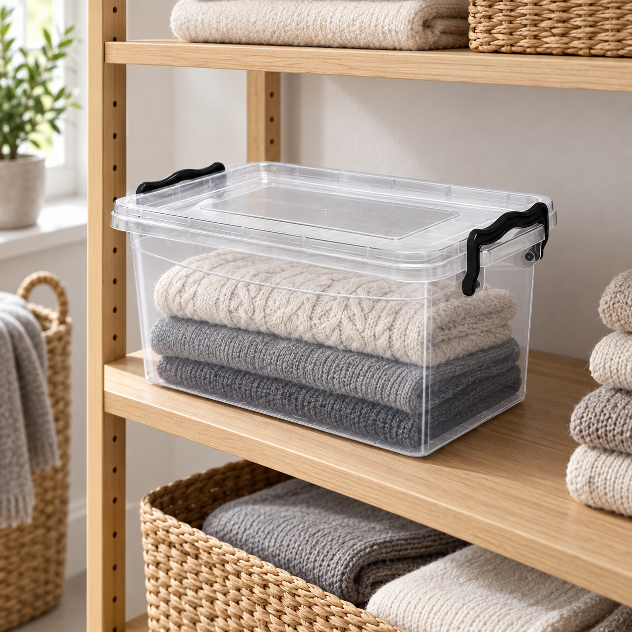 BURDEM Multi Storage Box 6 used for organised seasonal clothing and linen storage