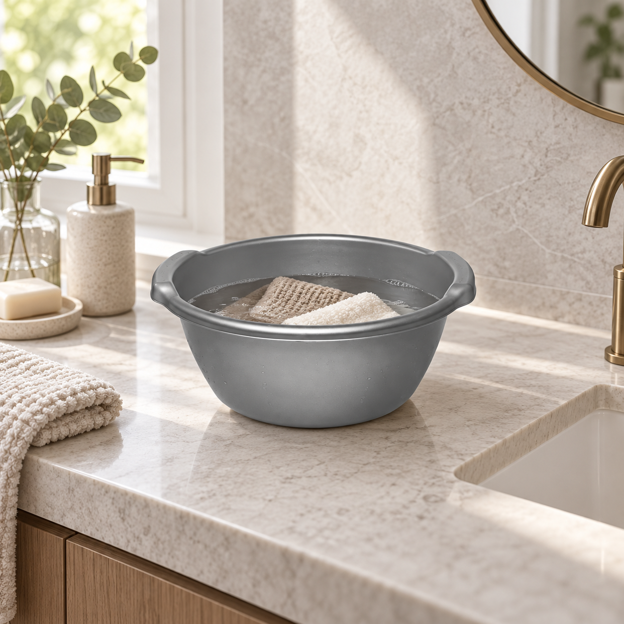 BASIN 3 used for hand-washing soft household textiles