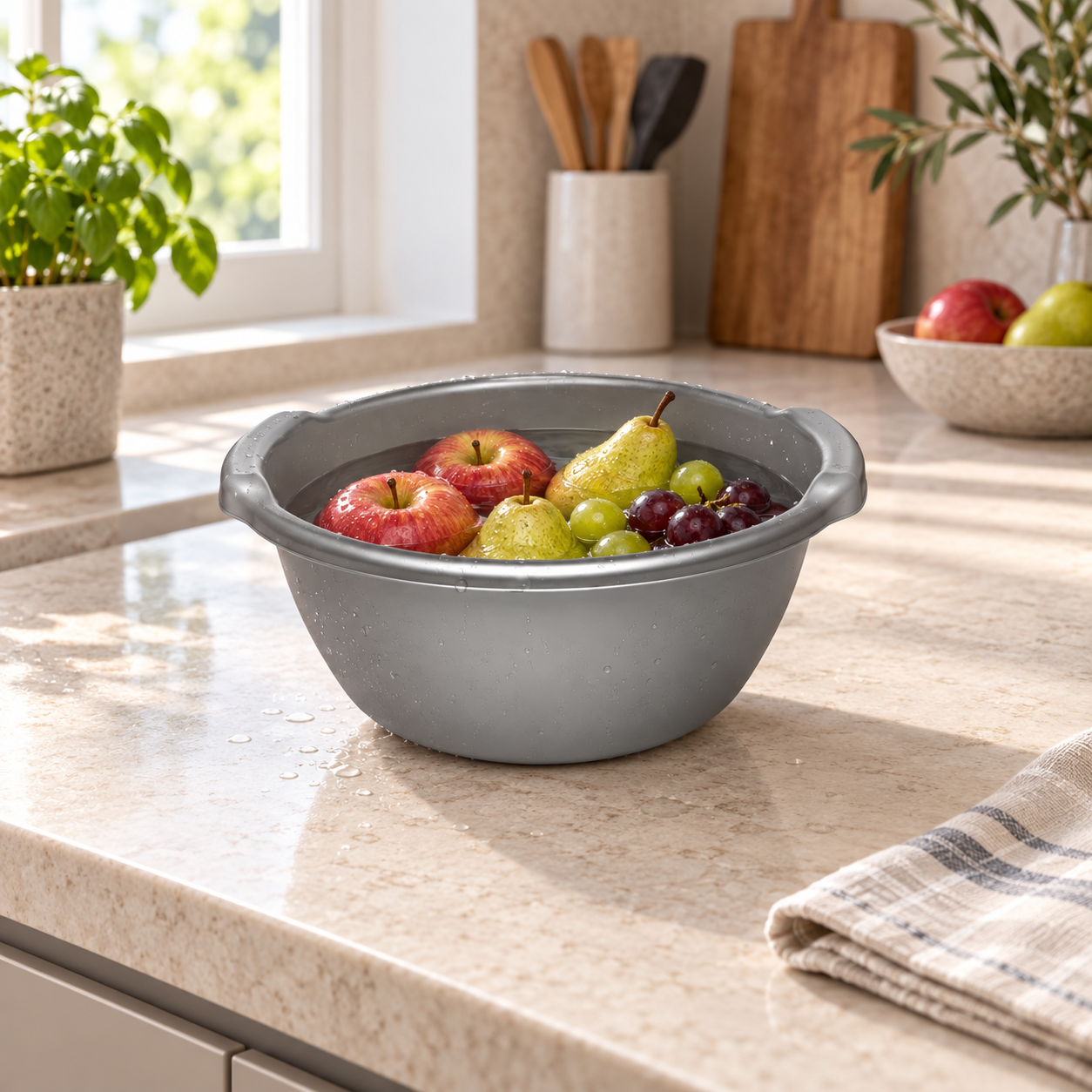 BASIN 4 used for rinsing fresh fruit