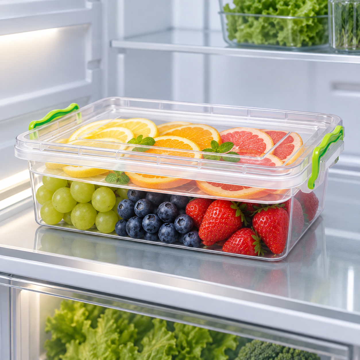 BURDEM B179-4 fridge storage box organizing fresh fruit