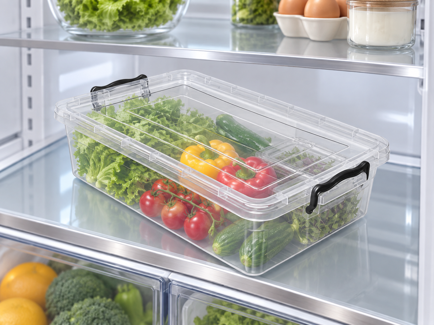 BURDEM Fridge Storage Box 5 used for refrigerator produce organisation