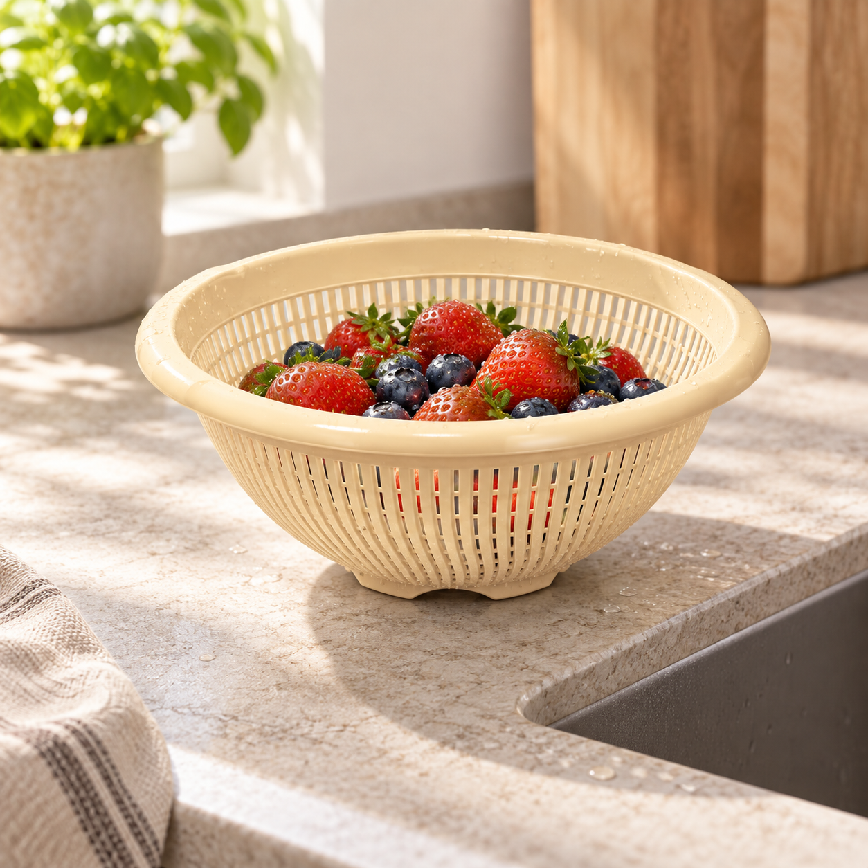 BURDEM B183-1 Strainer Maxi with washed berries