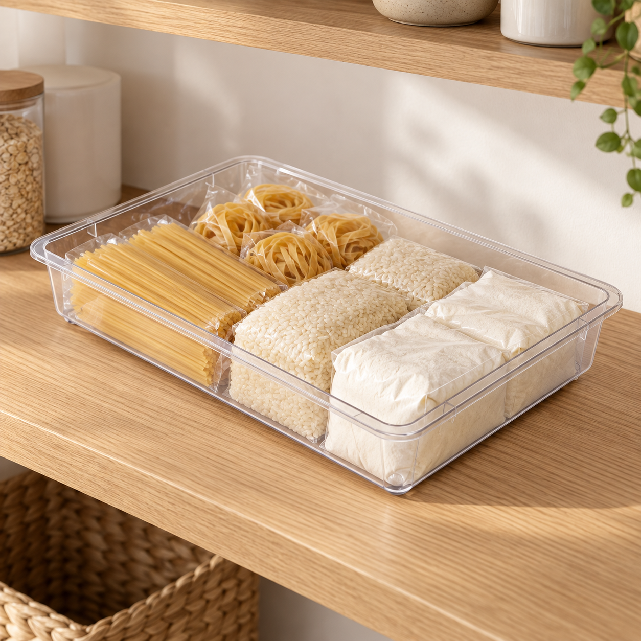 BURDEM B192-5 multipurpose tub organizing pantry goods