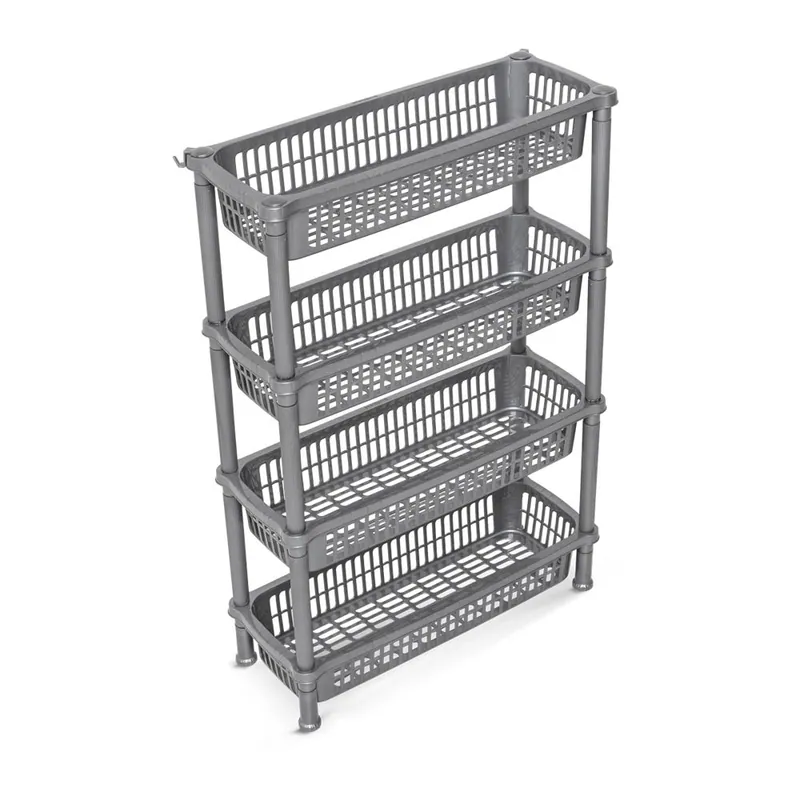 4 Tier Slim Trolley