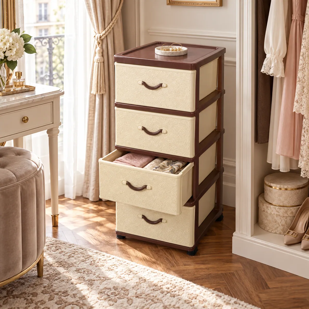 COMMODE LUX LACE organizing wardrobe accessories