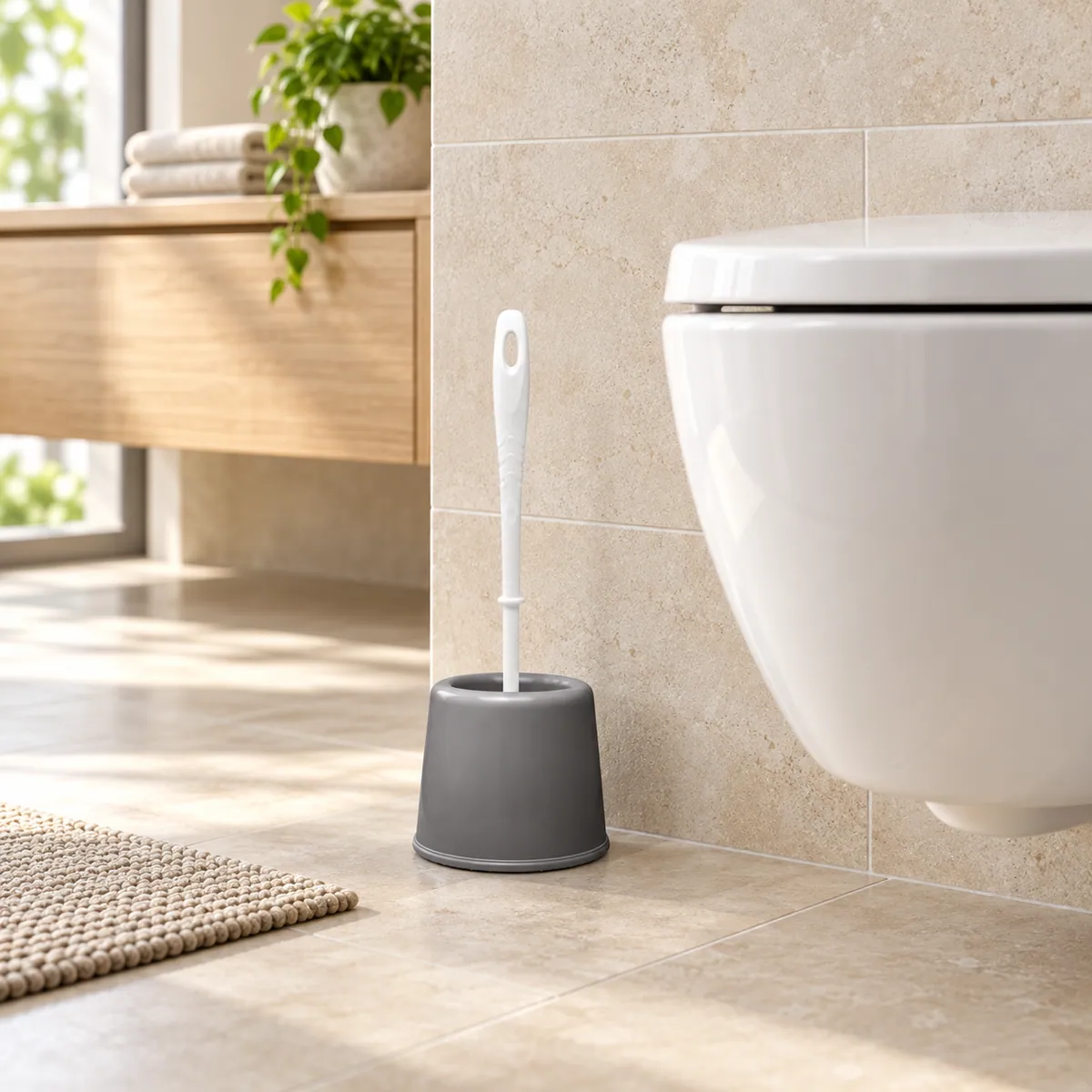 BURDEM CIRCLE WC BRUSH in real-life use