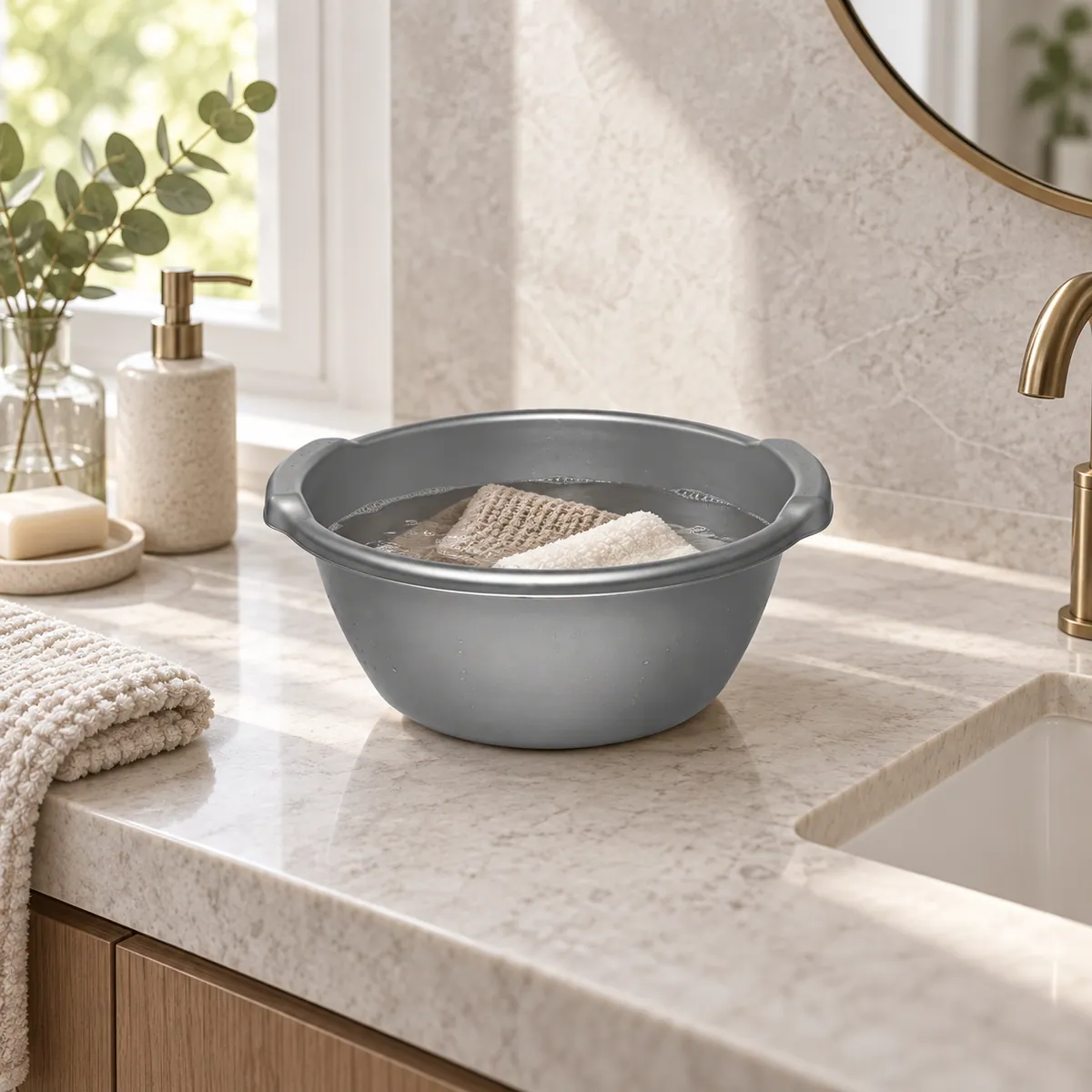BASIN 3 used for hand-washing soft household textiles