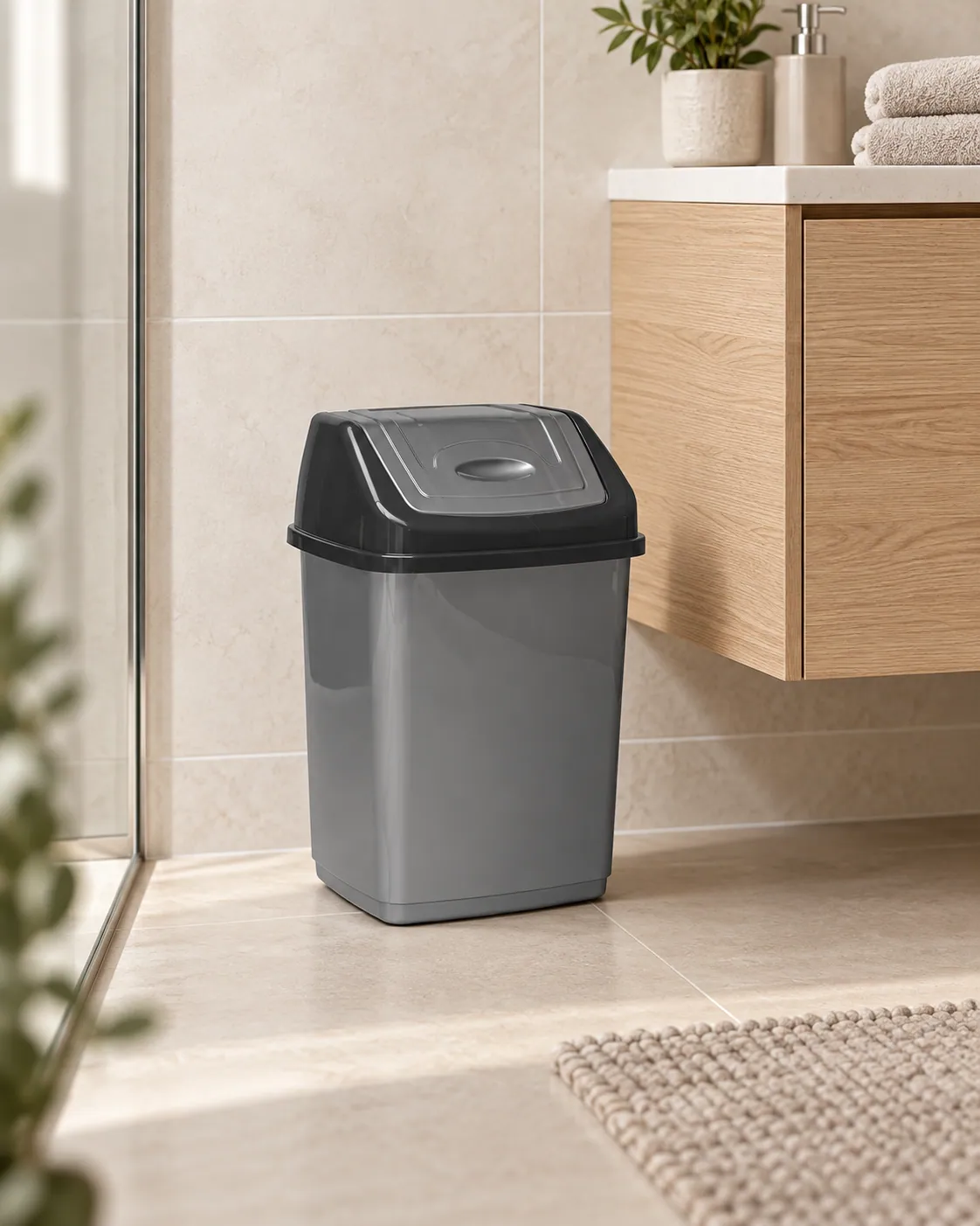 CLASSIC DUSTBIN 2 (B128-2) styled in everyday use