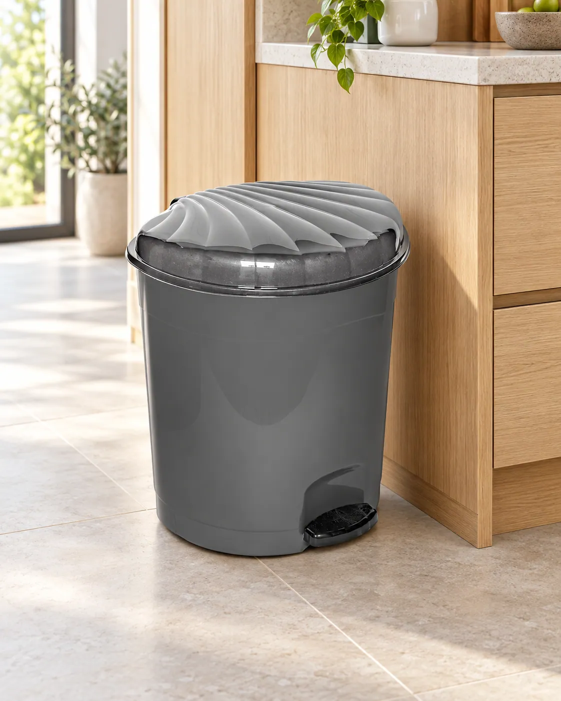 PEDDAL DUSTBIN 3 (B173-3) styled in everyday use