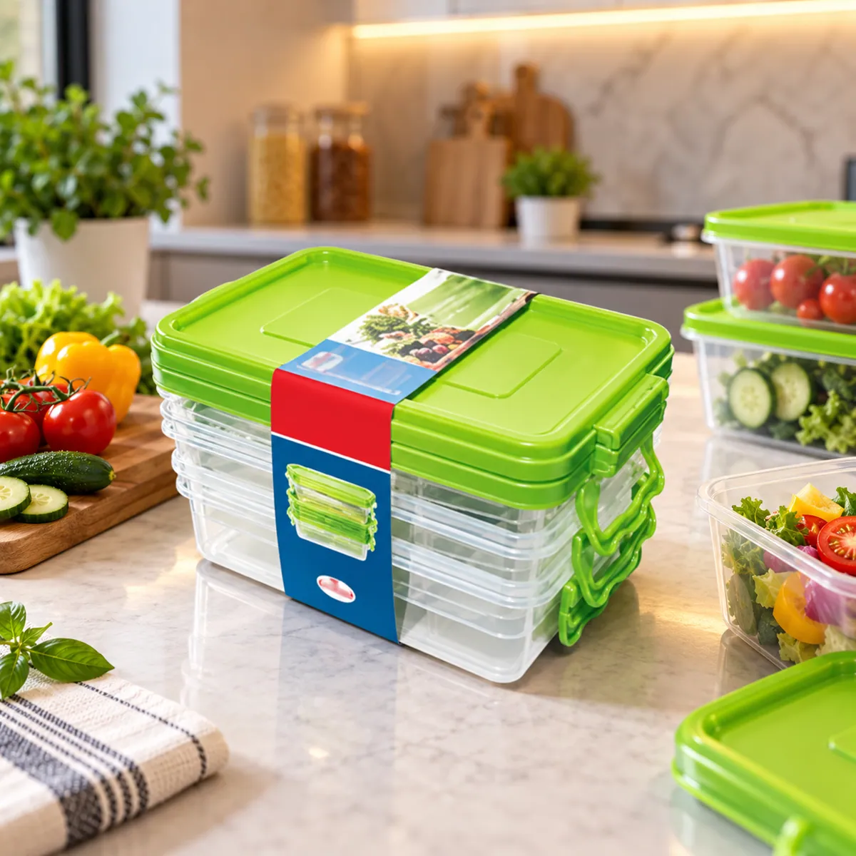 FRIDGE STORAGE BOX 0 SET (B179-6) styled in everyday use