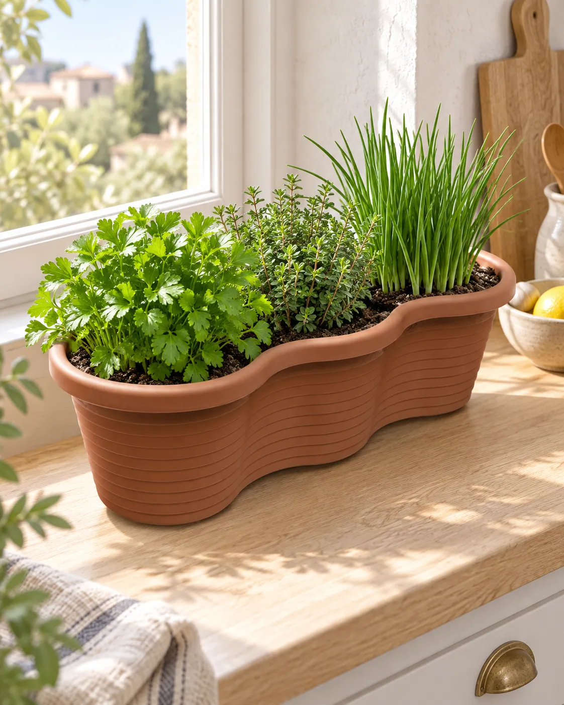 FLOWERPOT POLO (B225-1) styled in everyday use