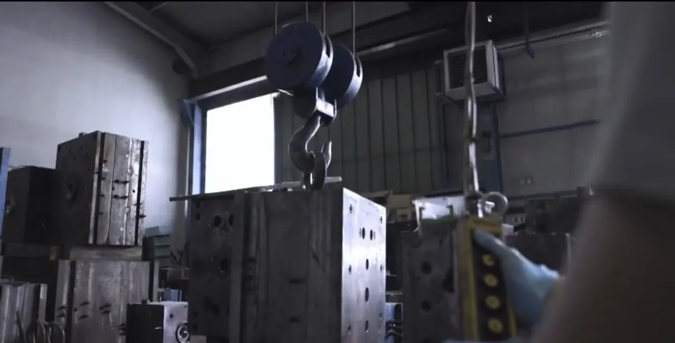 Moulds and finished parts on the Burdem Plastik production floor